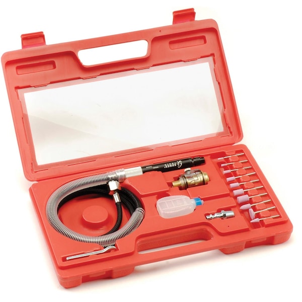 Sunex Pencil Air Die Grinder Set, 16 Piece, 58000 RPM, 5.3 CFM, 1/4 NPT Inlet SX245K - main